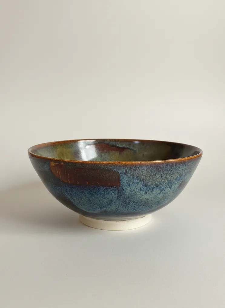 Earth & Sky ceramic bowl - front view
