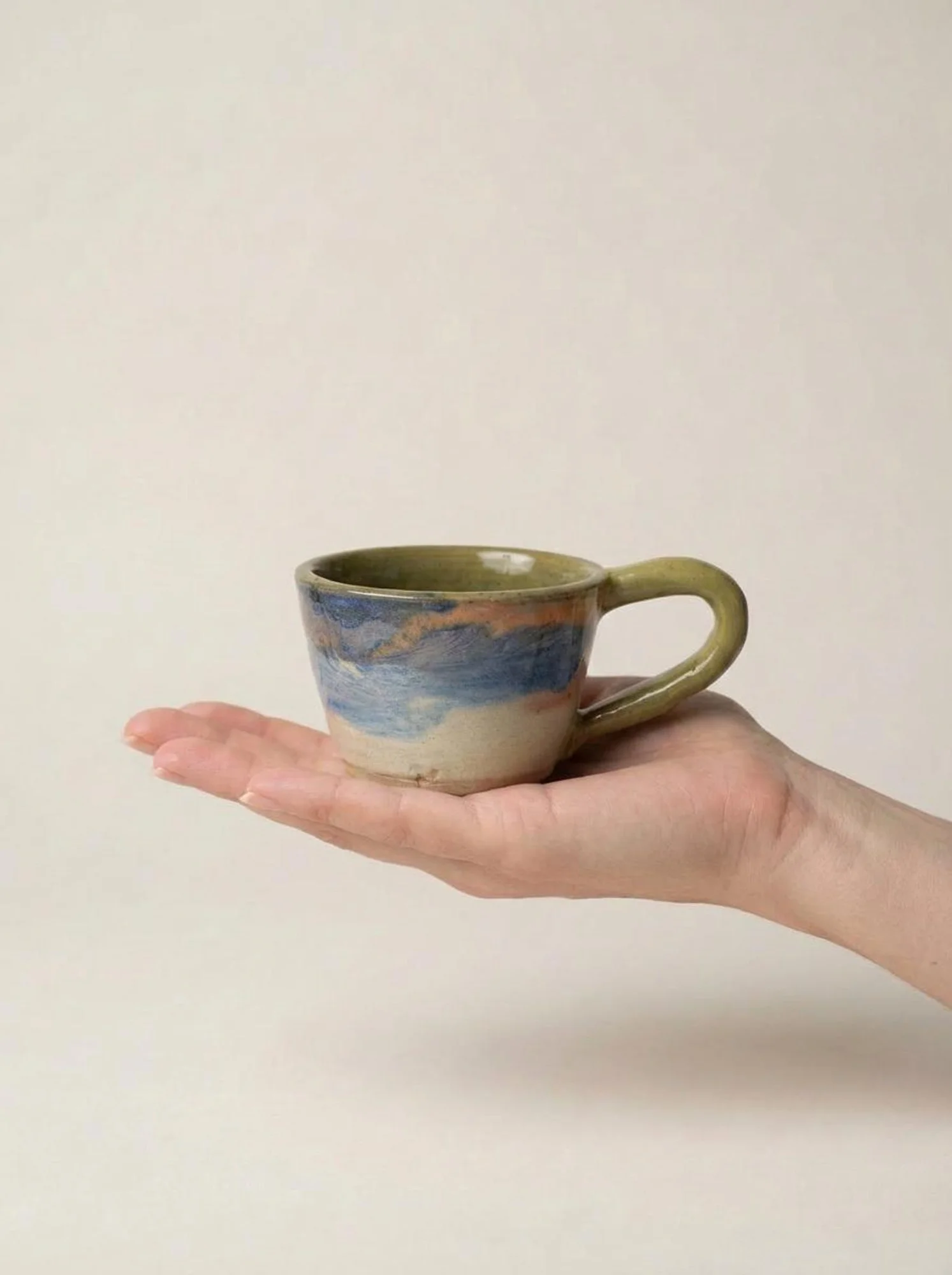 Coastal Sky Espresso Mug - front view