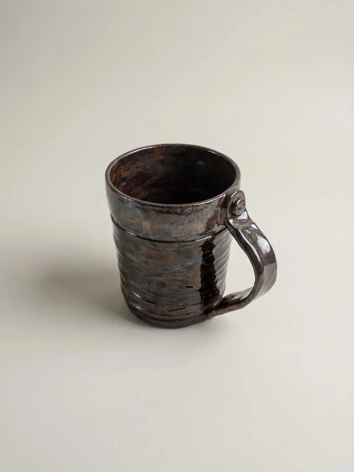 Dark Rustic Earth Tone Mug - front view