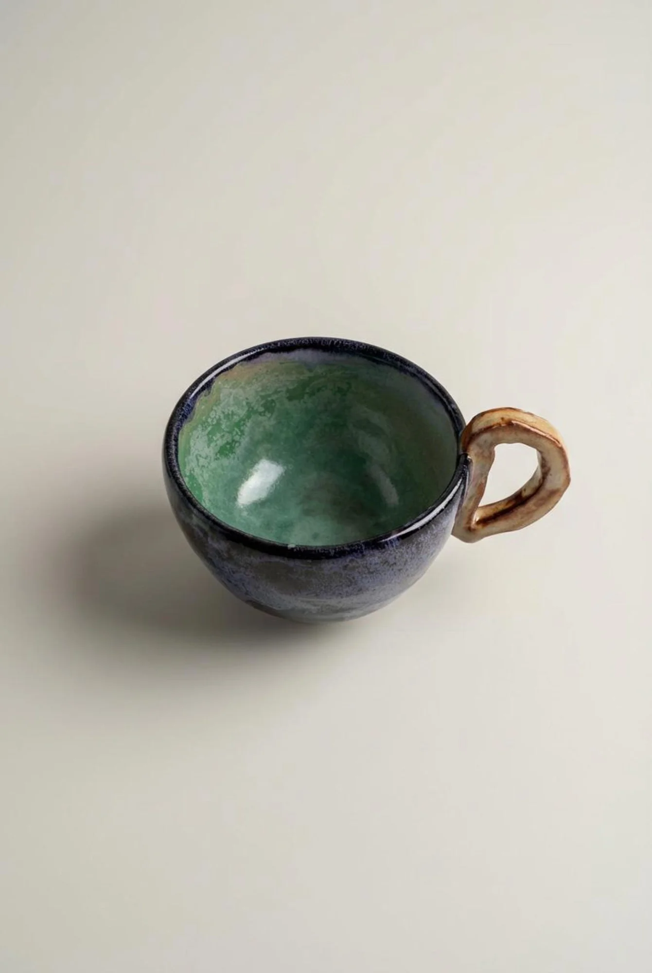 Deep Blue Spring Green Mug - front view