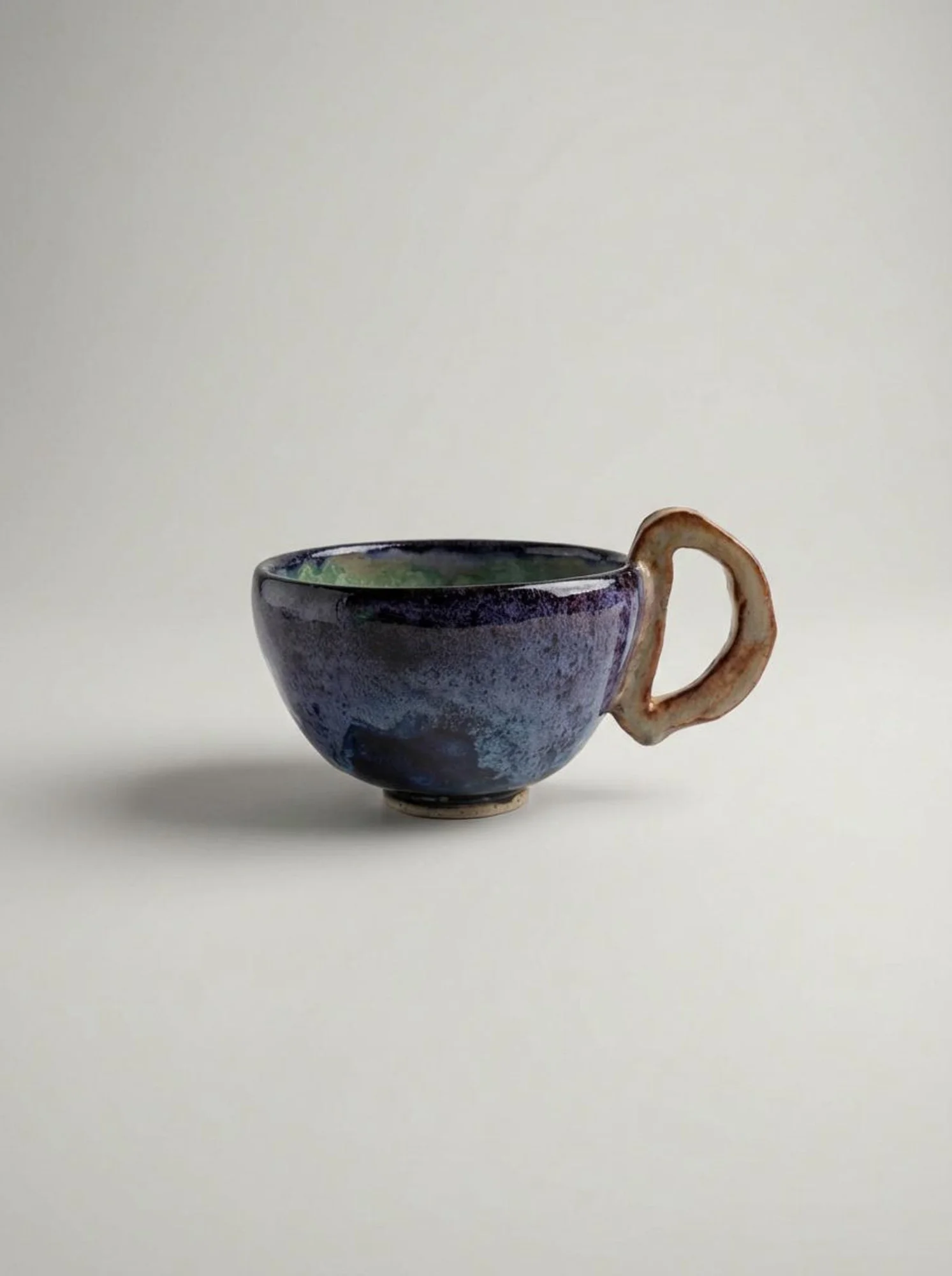 Deep Blue Spring Green Mug - detail view