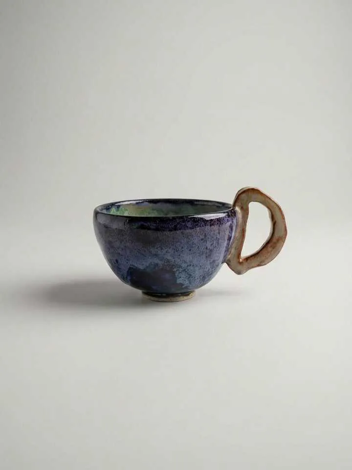 Deep Blue Spring Green Mug - detail view