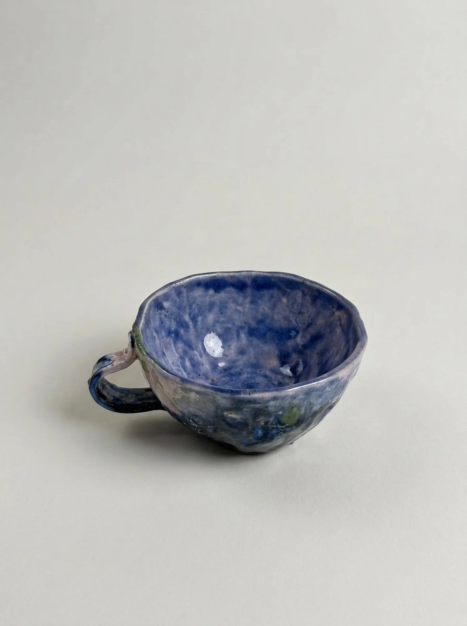 Lavender Sea Bowl Cup - side view