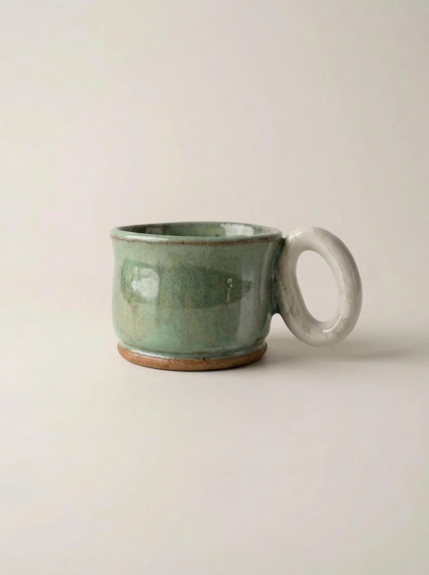 Moss Green Espresso Cup - side view