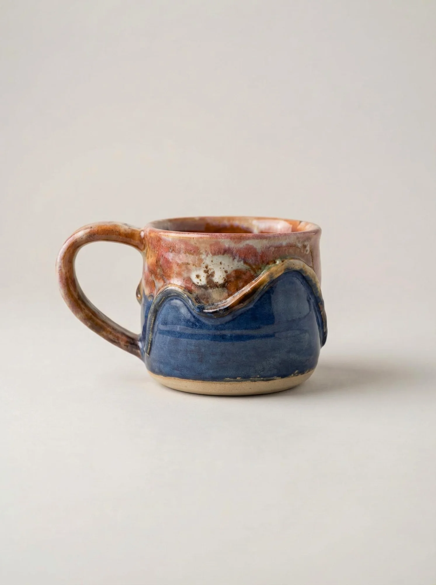 Wave Tropical Glaze Mug - top view