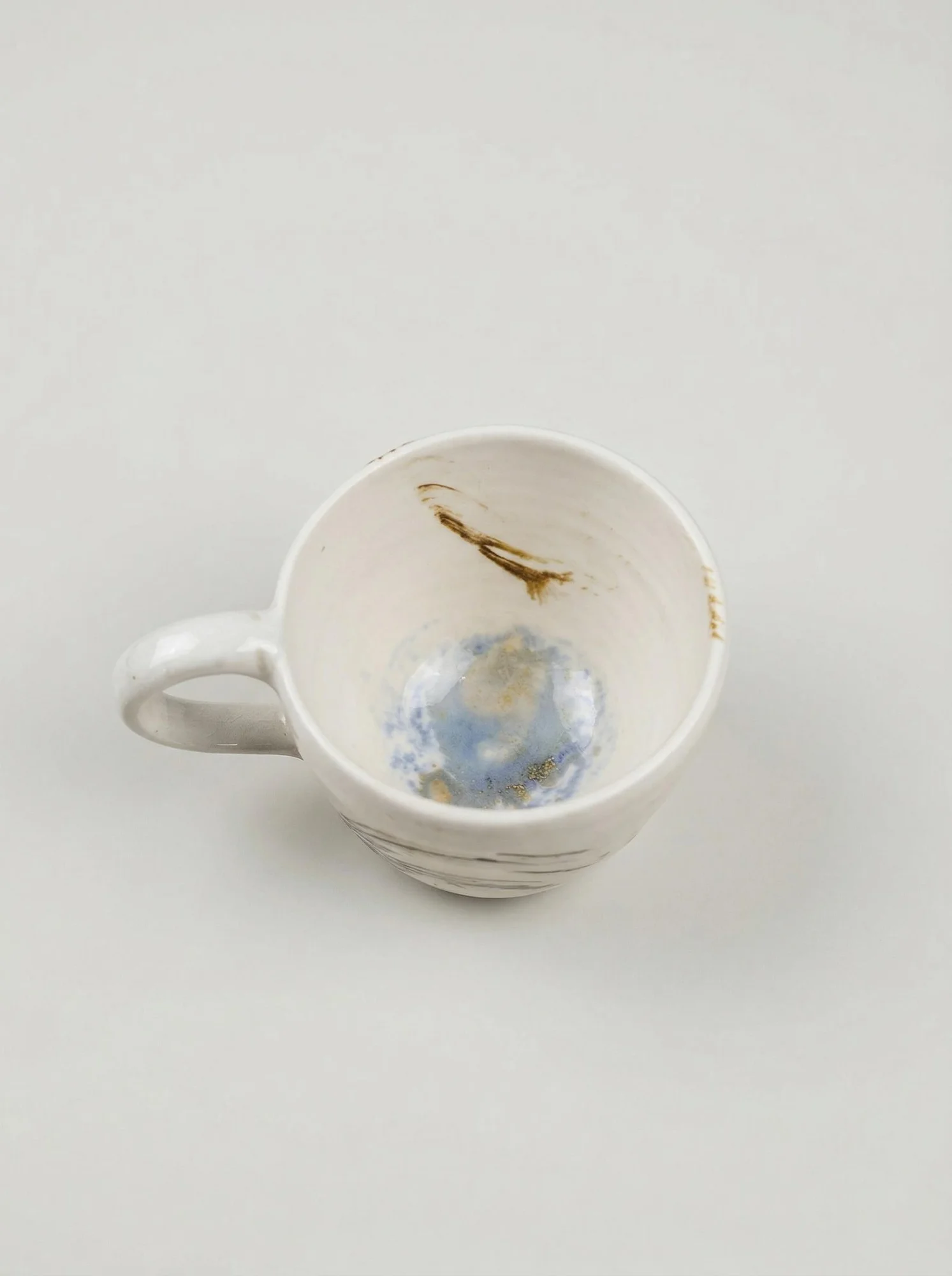White Jade Brushstroke Mug - front view