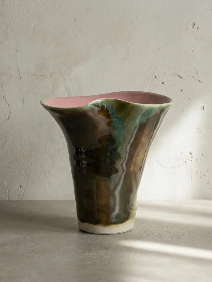 Flower Sculptural Vase - side view