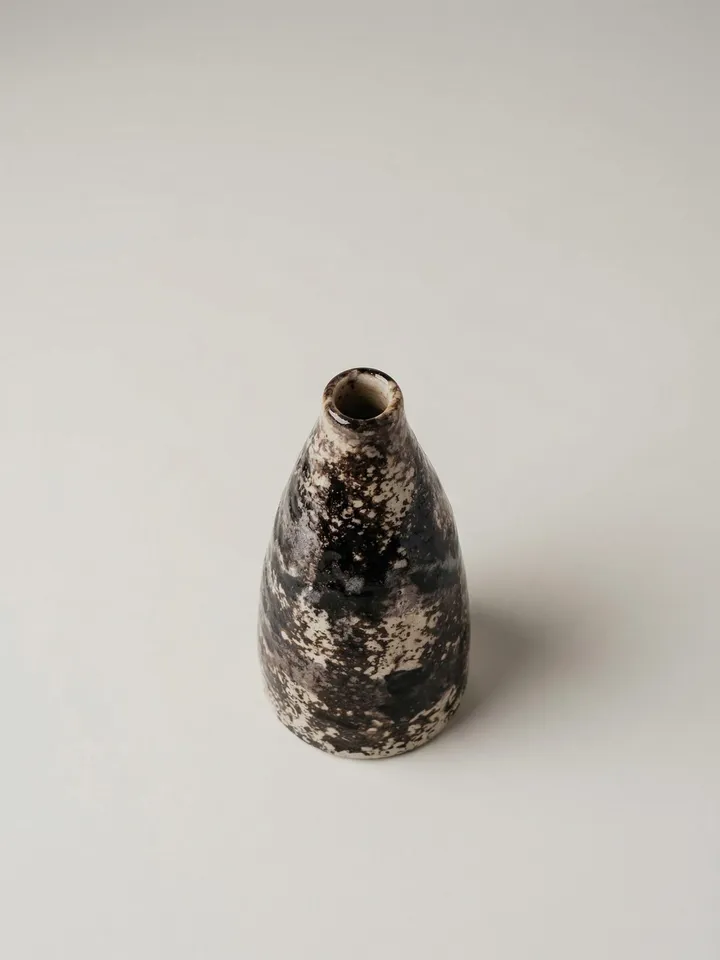 Ink Wash Bud Vase - top view
