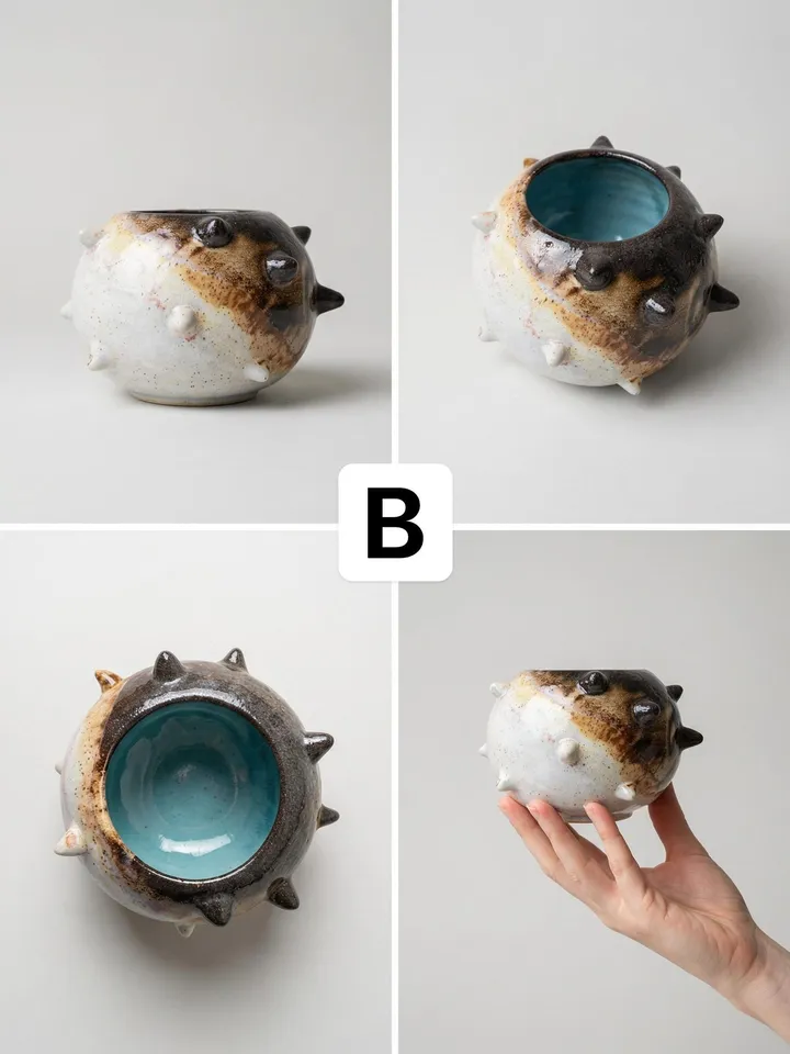 Spiked Vase - top view