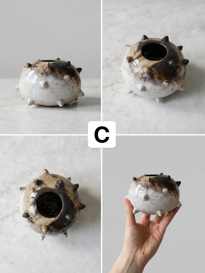 Spiked Vase - back view